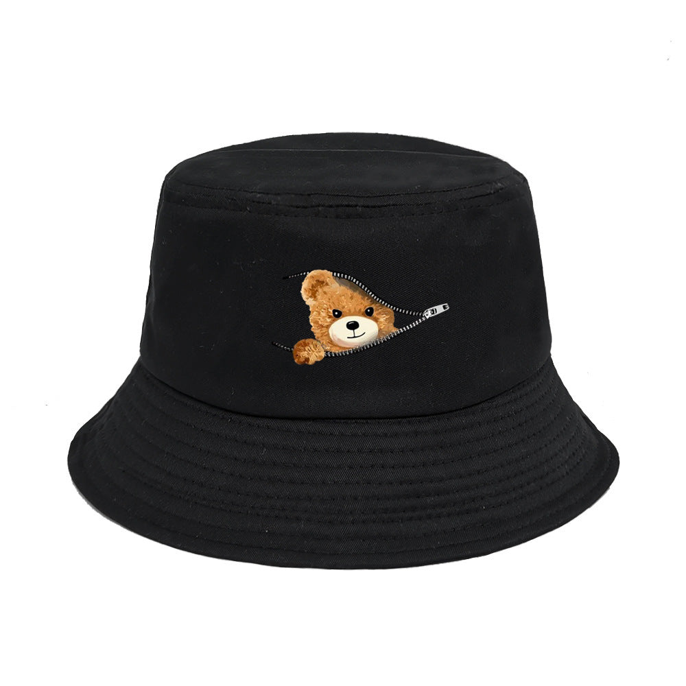 Wholesale New Printed Bear Bucket Hat
